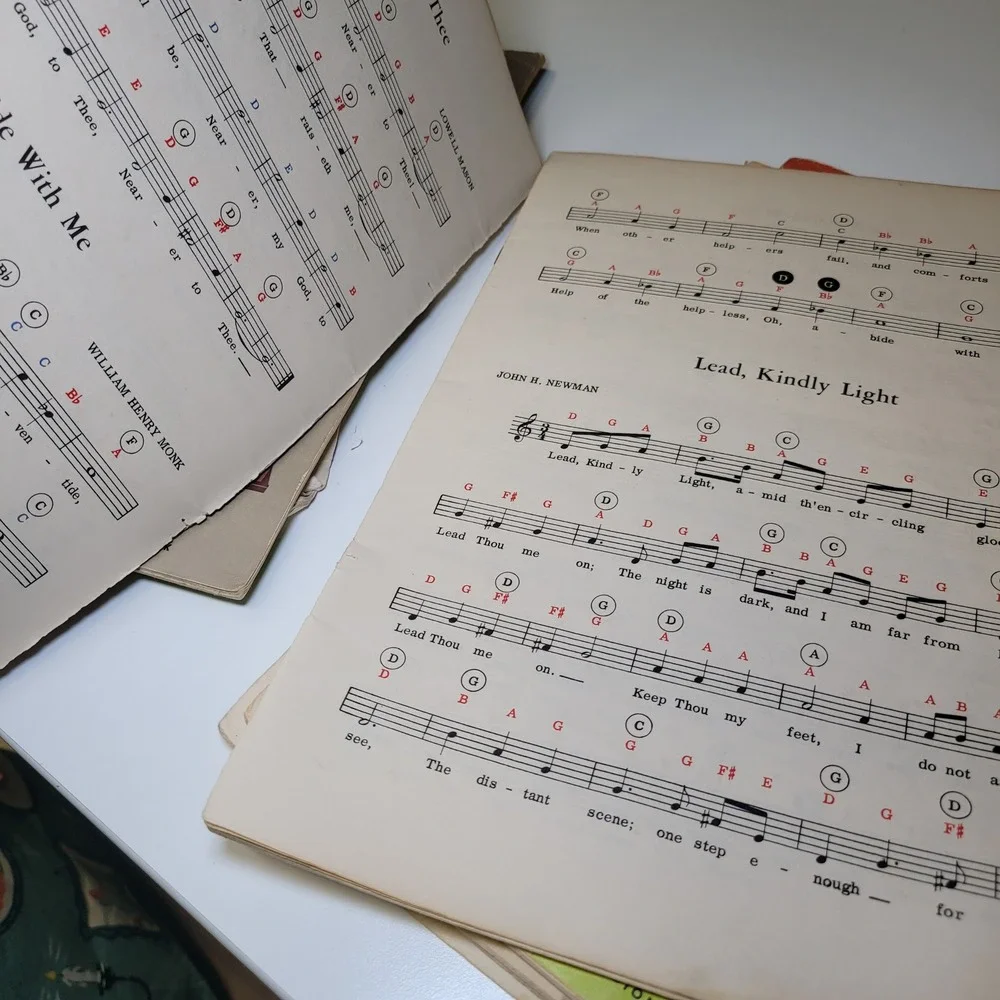 1950s Music Papers Vintage‎ Booklets Scraps Journal Audion Organ Sheet Music Lot